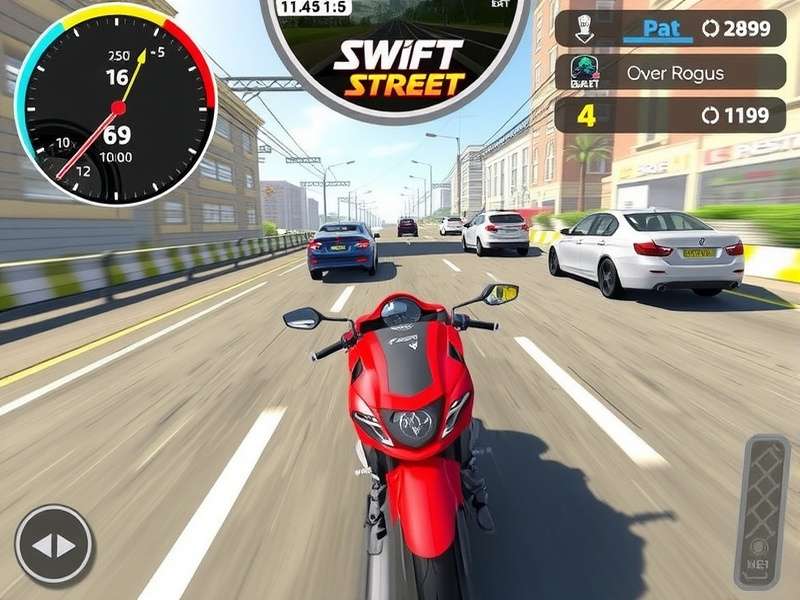 Swift Street Gameplay - High-speed racing through Indian streets